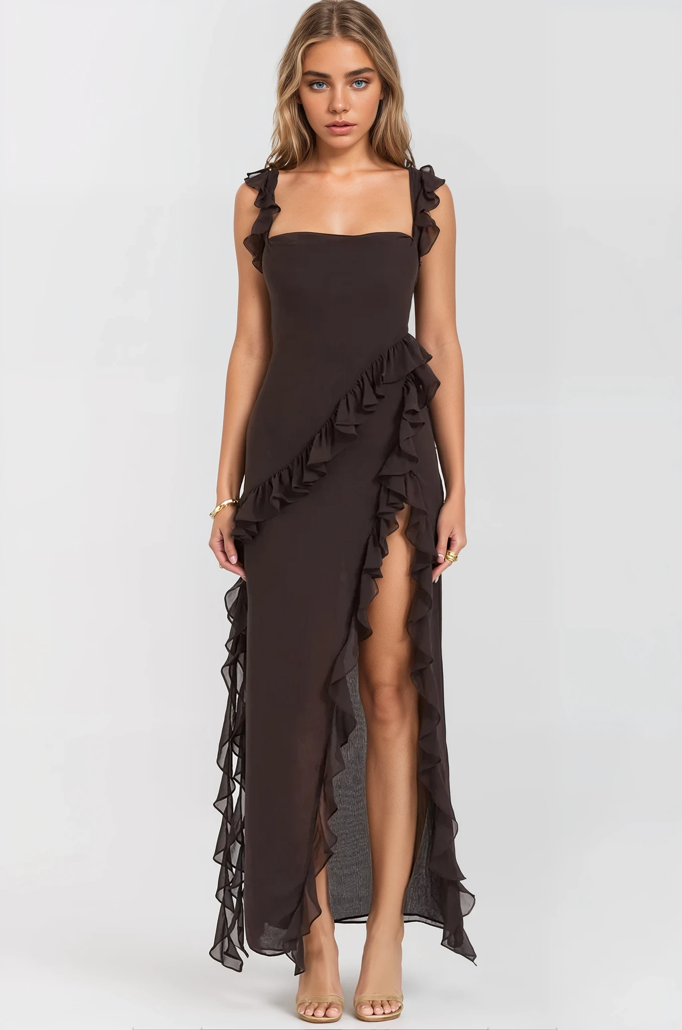 Mia Ruffled Maxi Dress