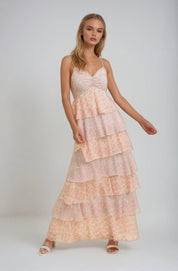 Flora Tiered Floral Maxi Dress