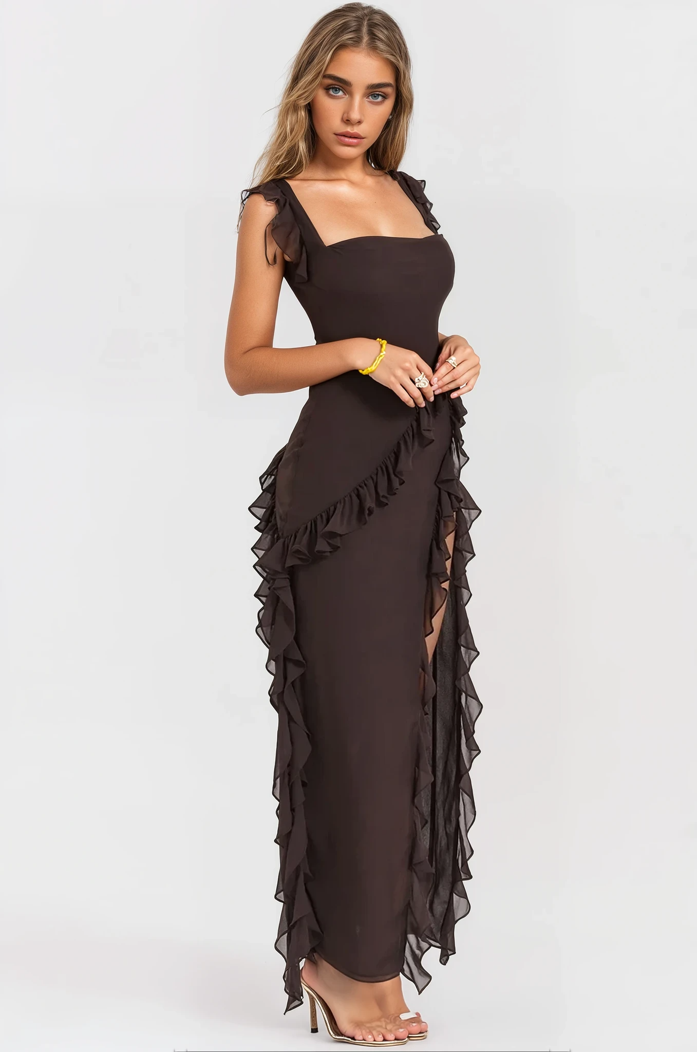 Mia Ruffled Maxi Dress