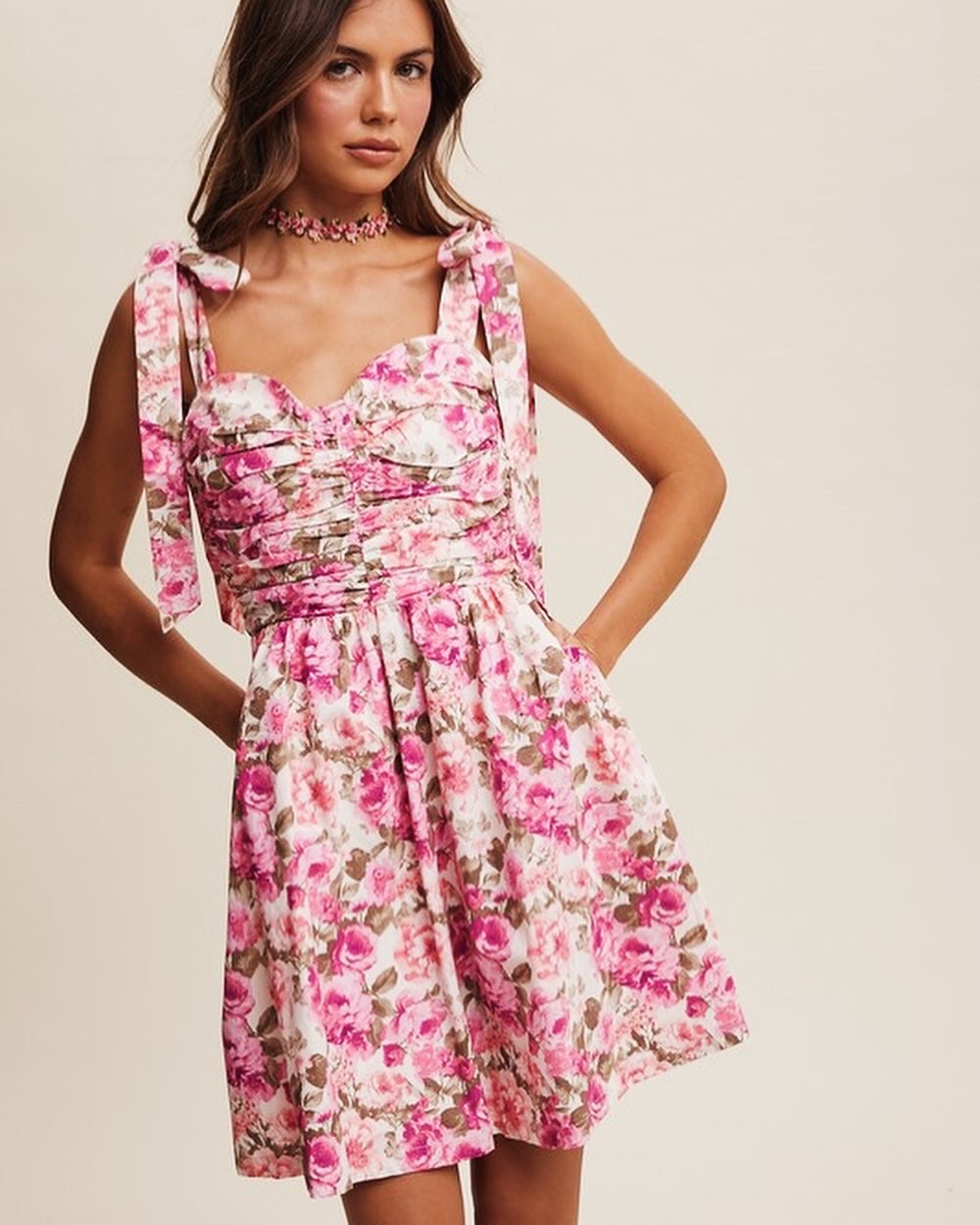 Evangeline Floral Mini Dress