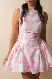 Amalia Toile Mini Dress