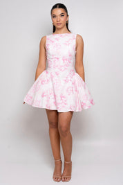 Amalia Toile Mini Dress