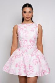 Amalia Toile Mini Dress