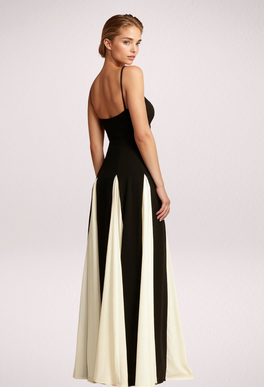 Noir Elegance Maxi Dress