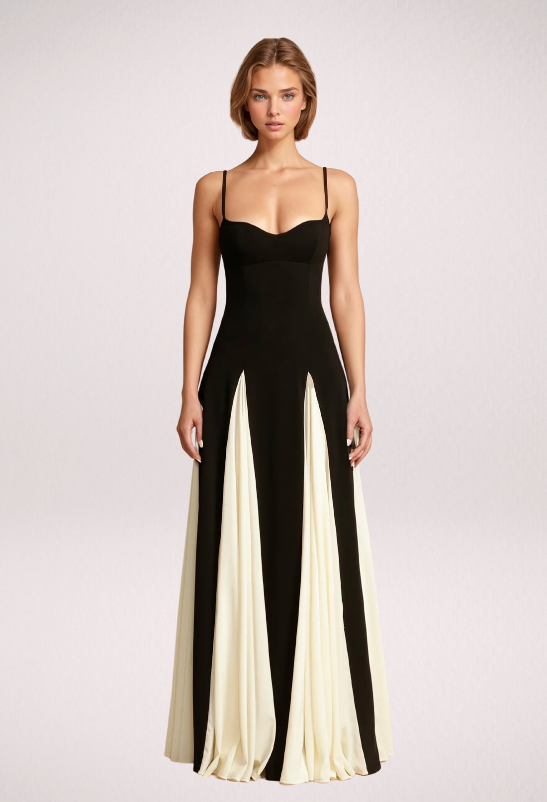 Noir Elegance Maxi Dress