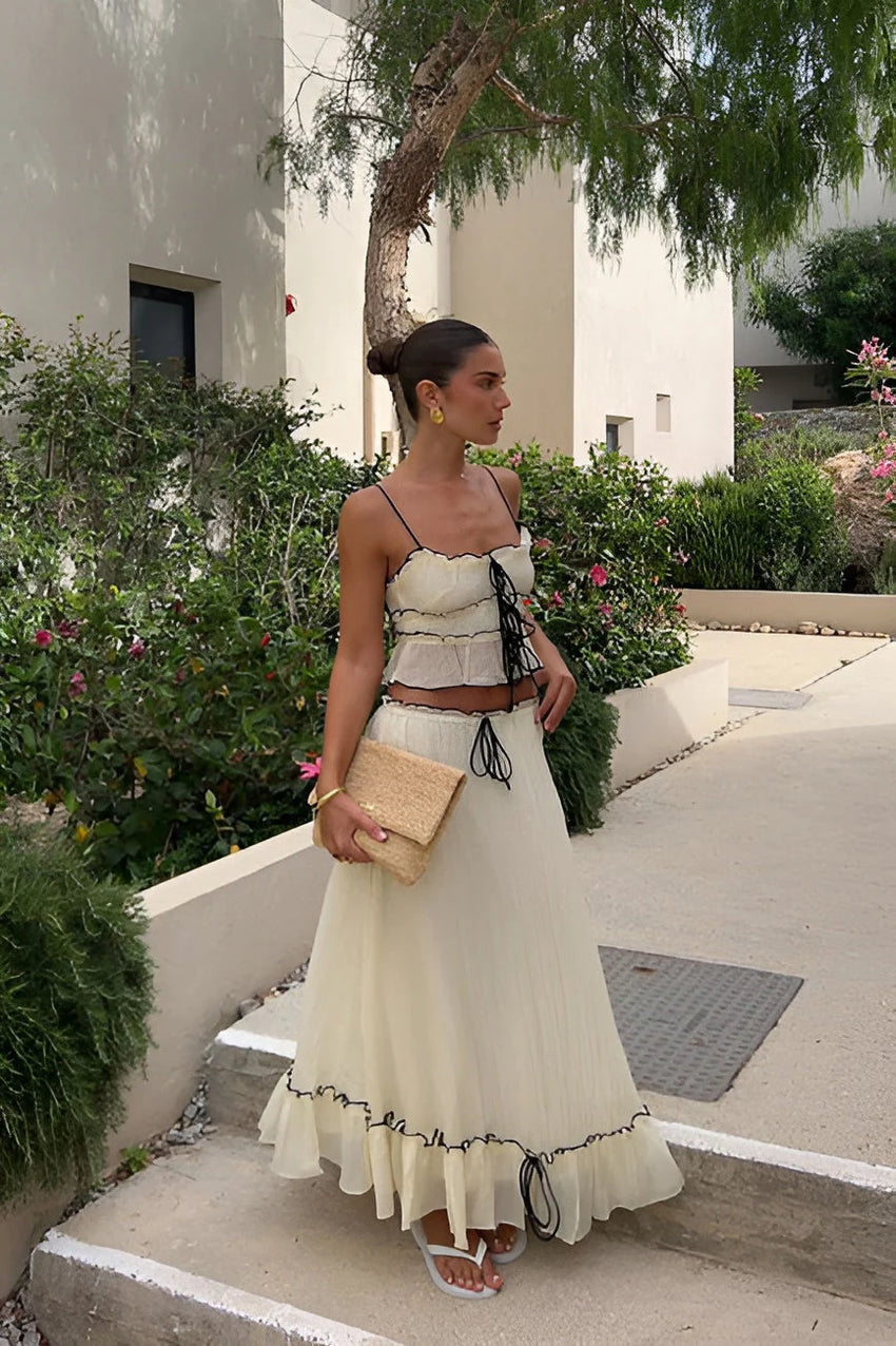 Élodie Ruched Two-Piece Set