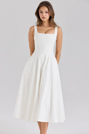 Florianne Lace Corset Midi Dress