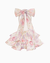 Riviera Bloom Bow Mini Dress