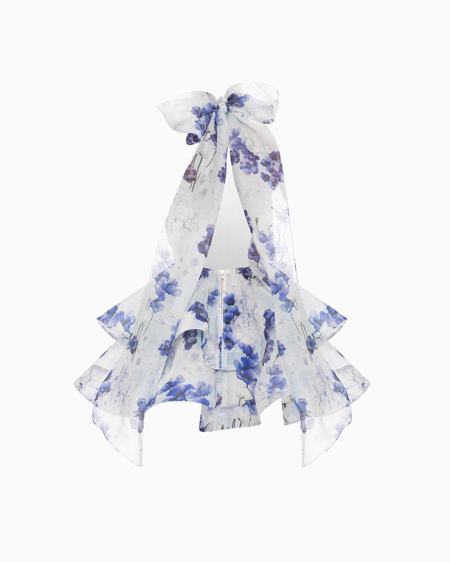 Riviera Bloom Bow Mini Dress