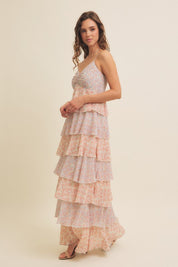 Flora Tiered Floral Maxi Dress