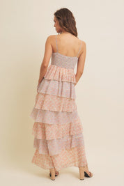 Flora Tiered Floral Maxi Dress