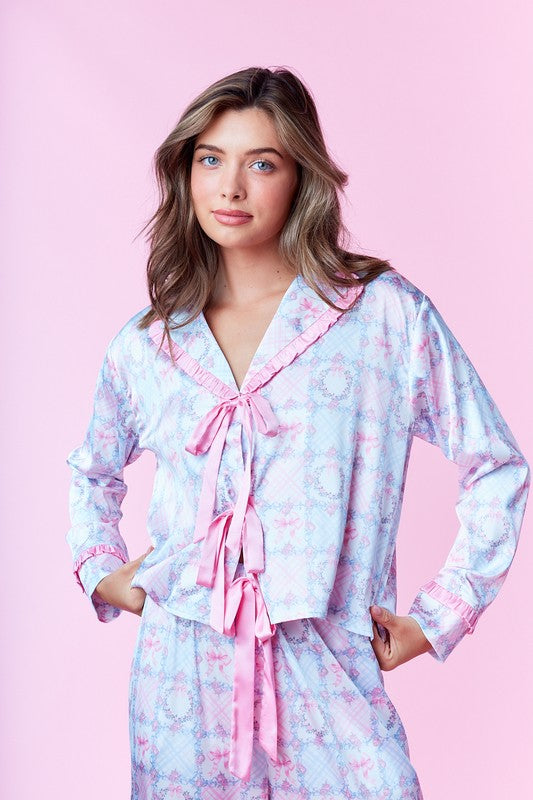 Dreamy Bow-Tie Pajama Set