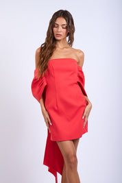 Bella Off-Shoulder Bow Mini Dress