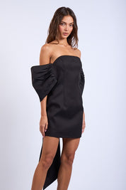 Bella Off-Shoulder Bow Mini Dress