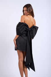 Bella Off-Shoulder Bow Mini Dress