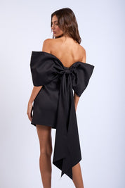 Bella Off-Shoulder Bow Mini Dress