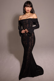 Celeste Off-Shoulder Lace Dress