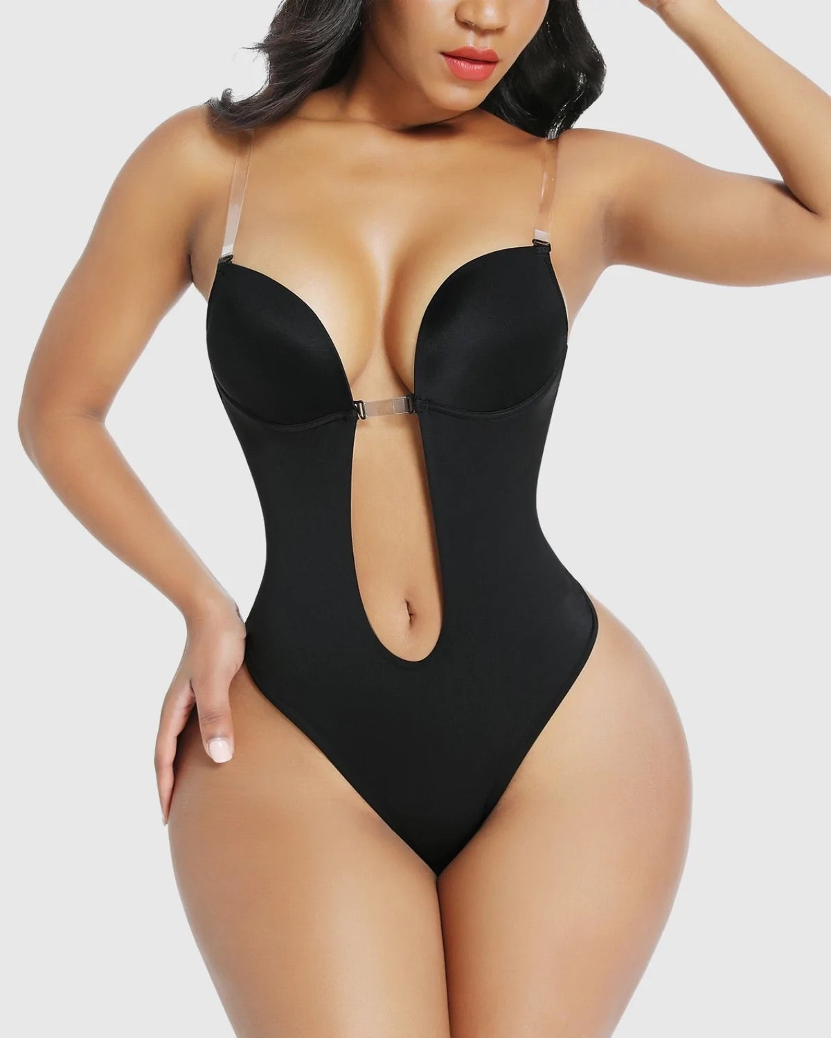 Invisible Backless & Strapless Deep Plunge Bodysuit & Bra