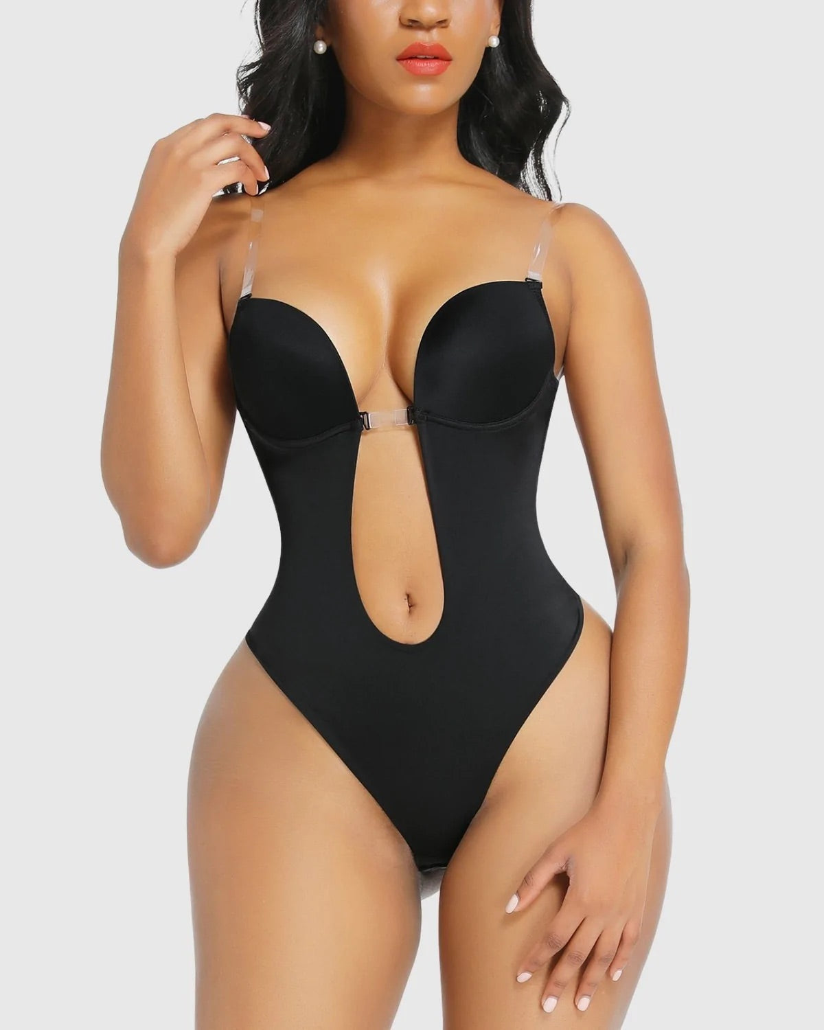 Invisible Backless & Strapless Deep Plunge Bodysuit & Bra