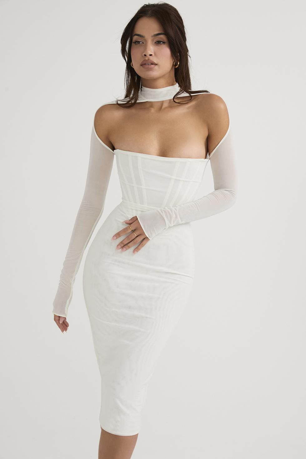 Corset Couture Bodycon Midi Dress