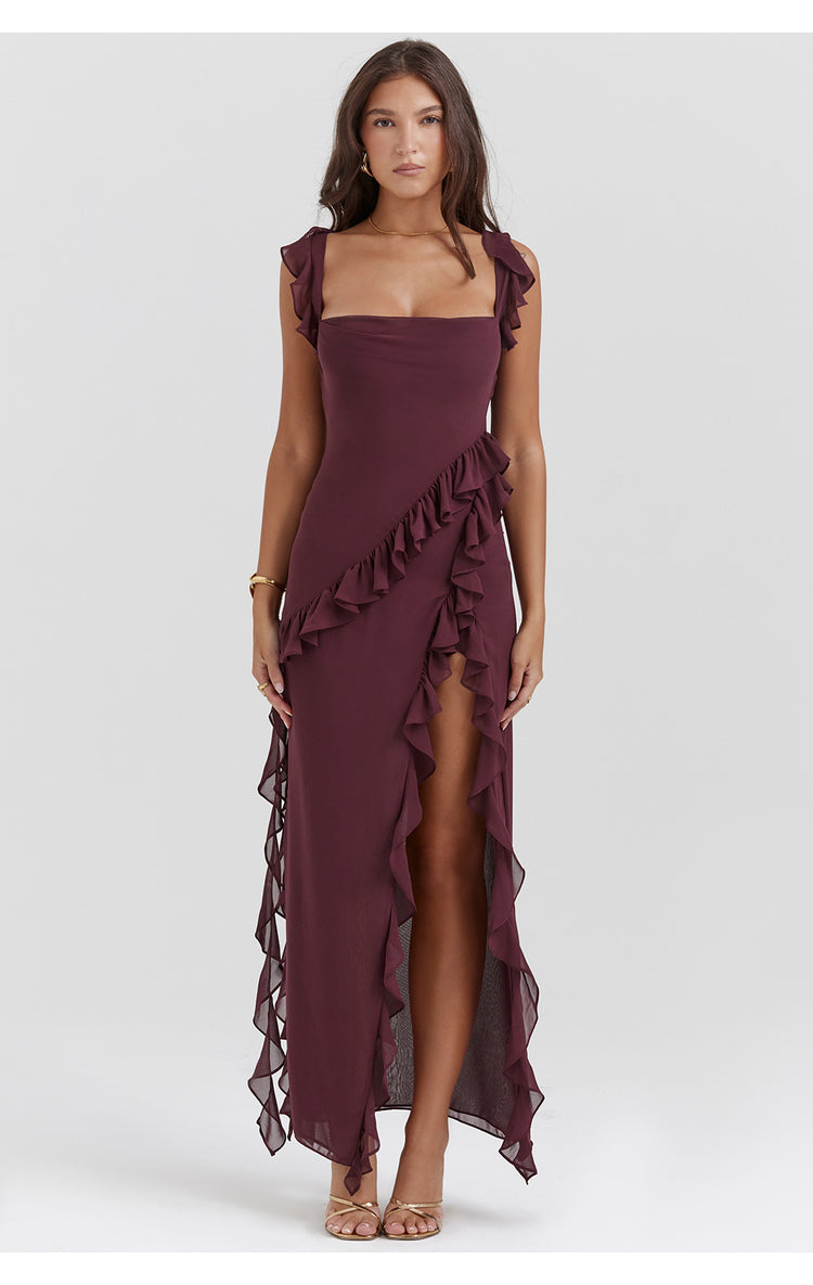 Mia Ruched Maxi Dress