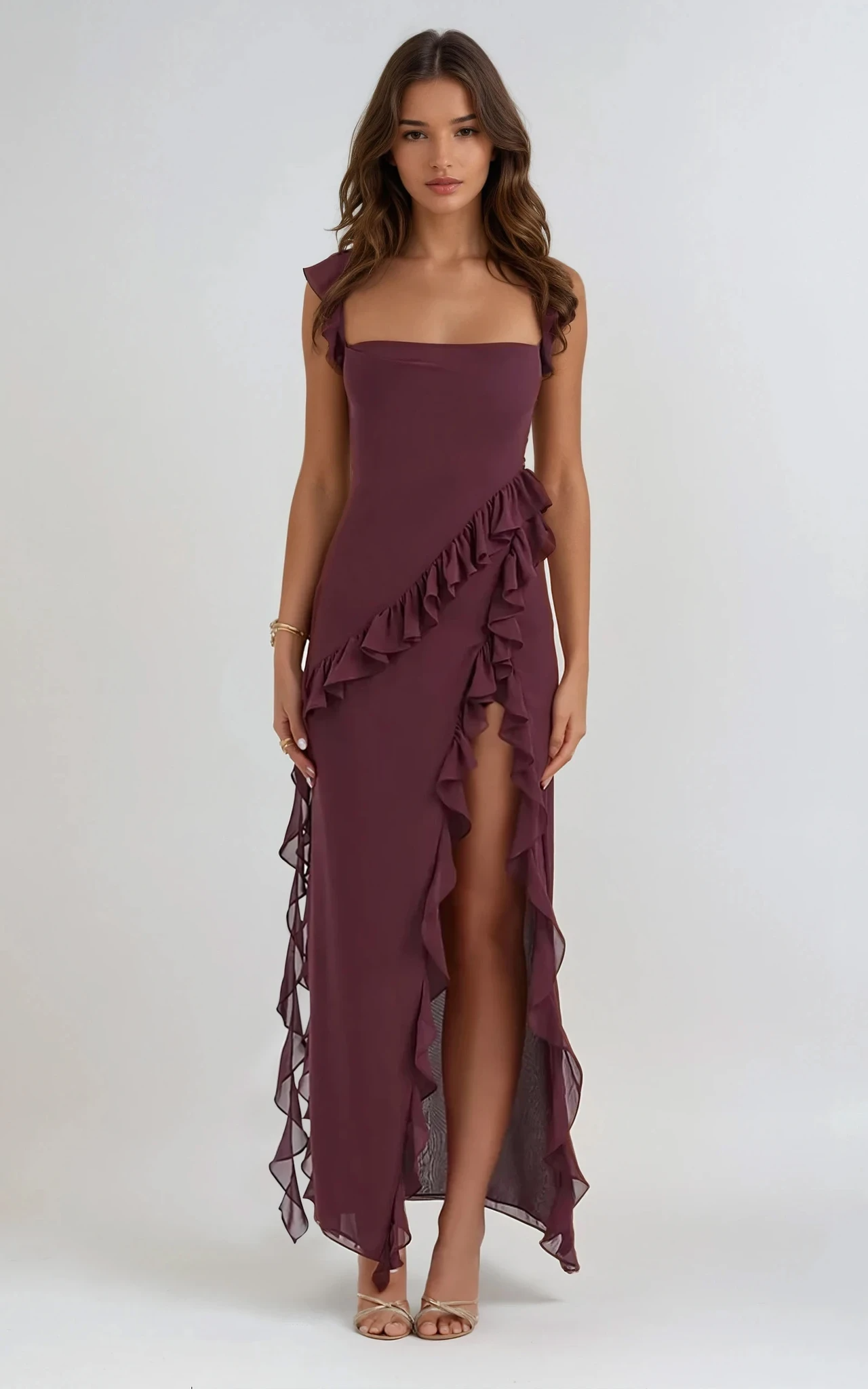 Mia Ruffled Maxi Dress