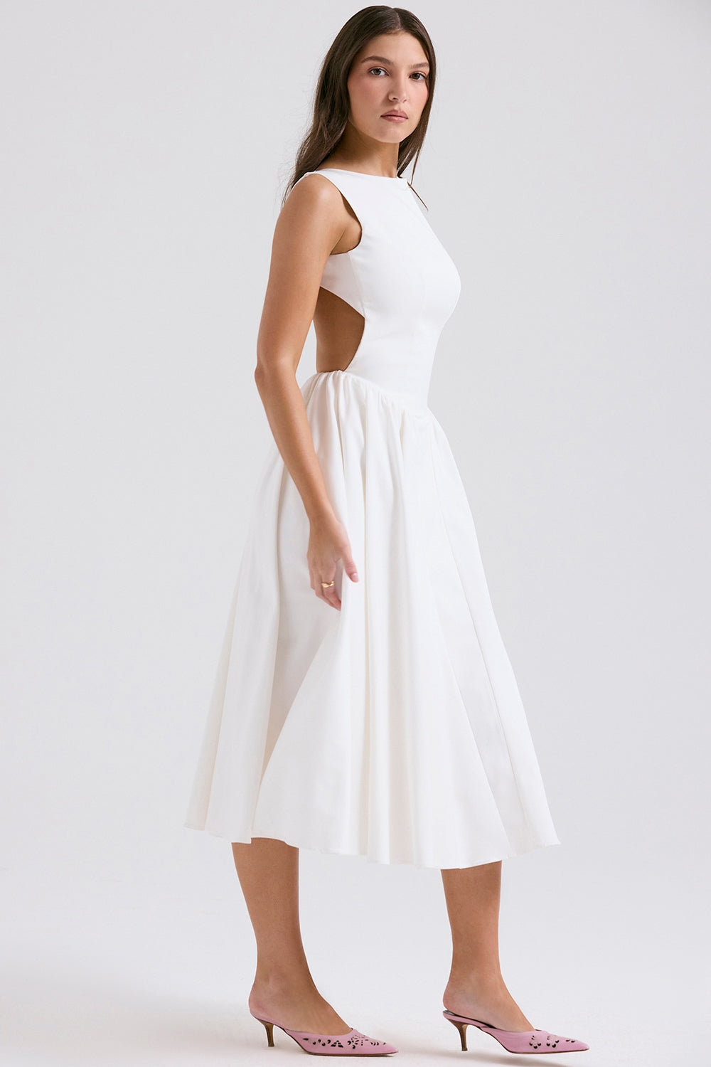 Sienna Open Back Midi Dress