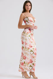 Agness Floral Maxi Bodycon Dress