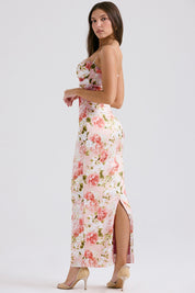 Agness Floral Maxi Bodycon Dress