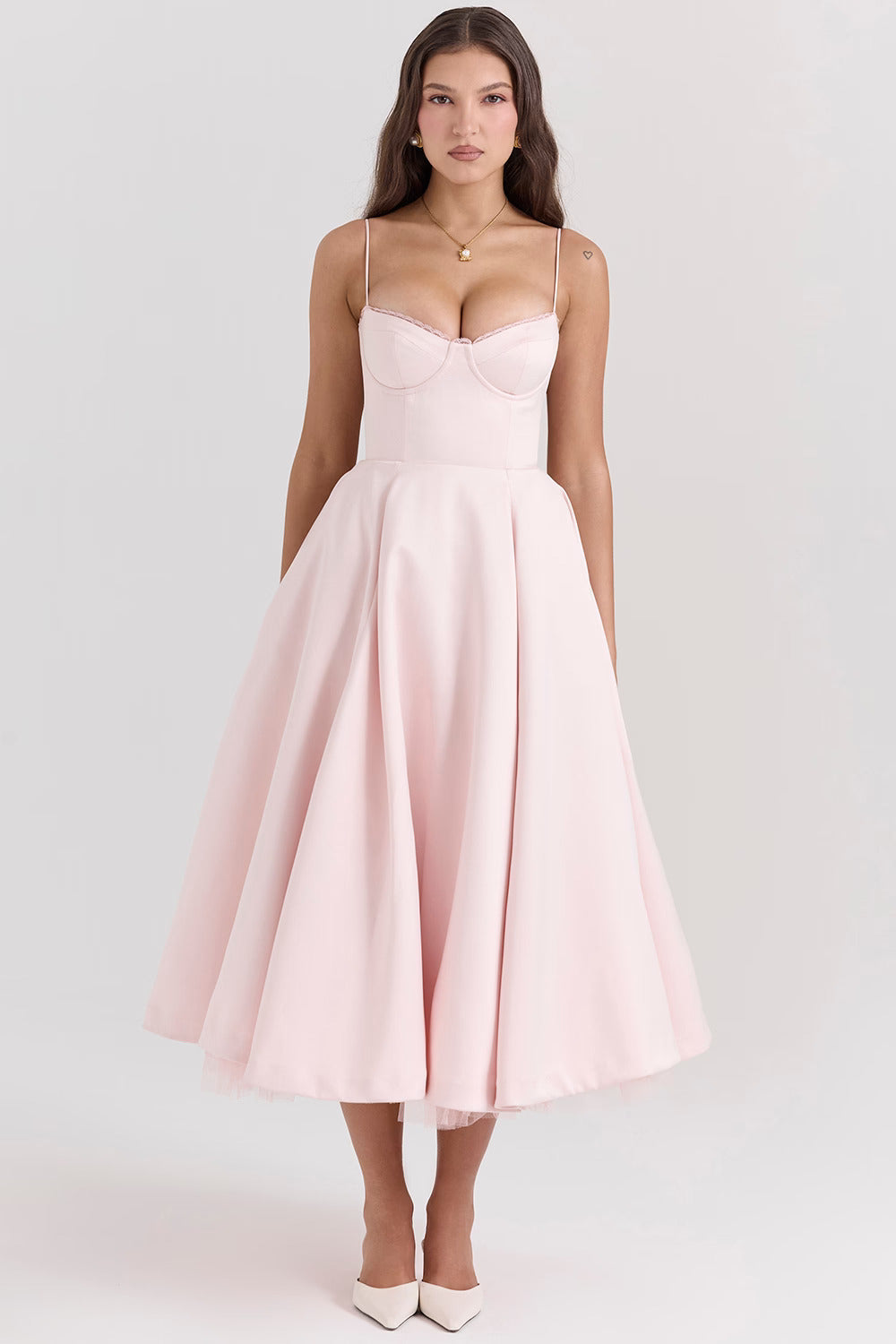 Isabelle Full Skirt Midi Dress