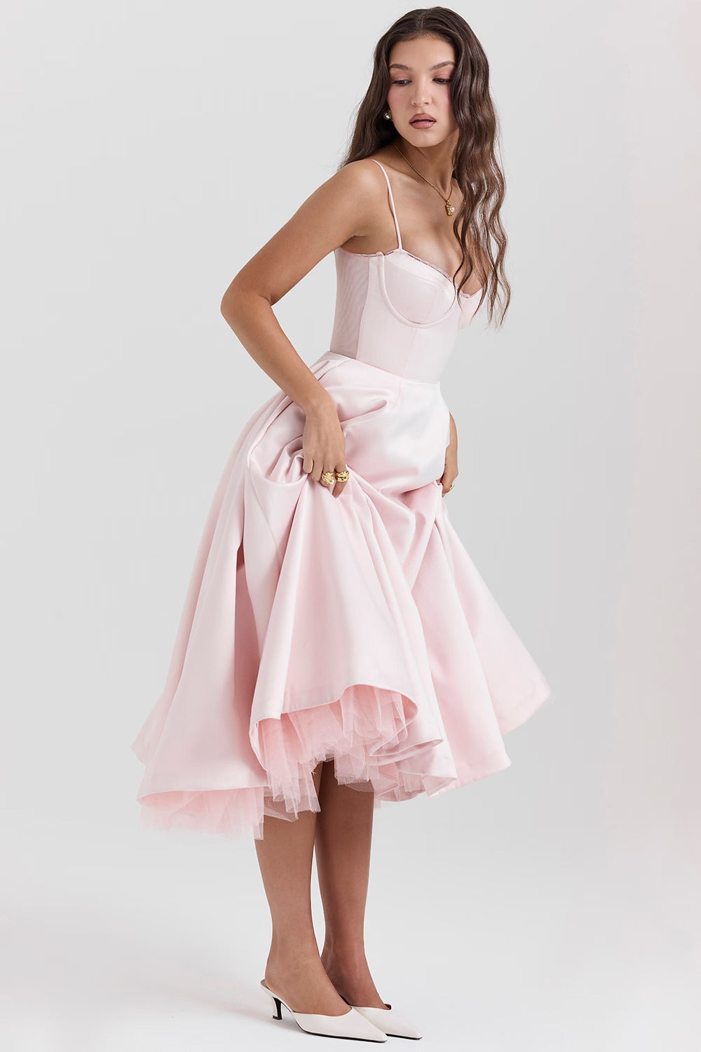 Isabelle Full Skirt Midi Dress