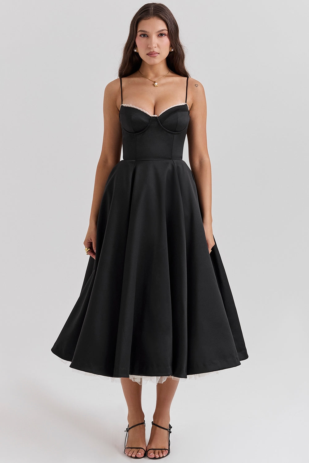 Isabelle Full Skirt Midi Dress