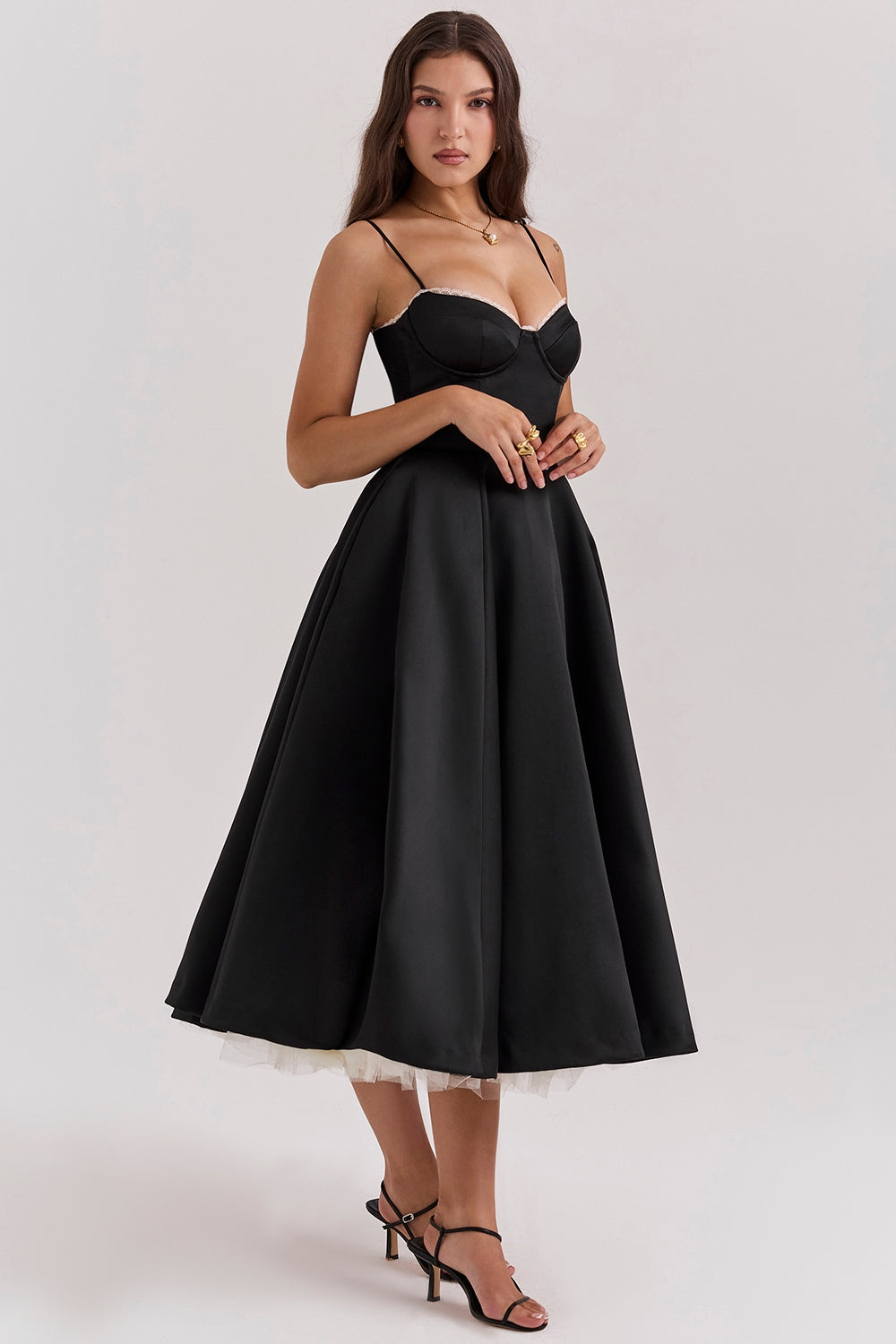 Isabelle Full Skirt Midi Dress