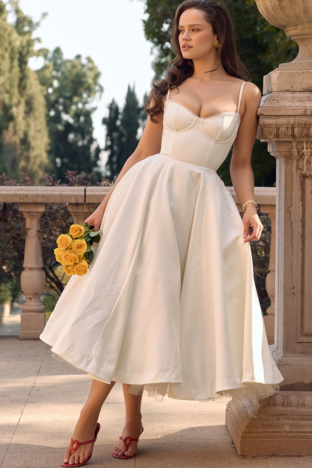 Isabelle Full Skirt Midi Dress