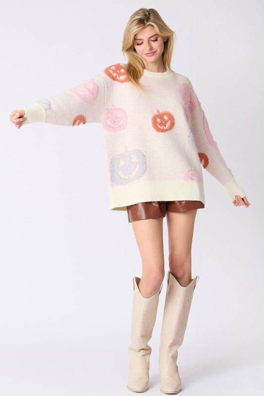 Autumn Charm Pumpkin Sweater