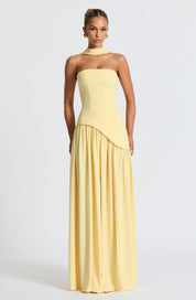 Calantha Slit Tulle Gown