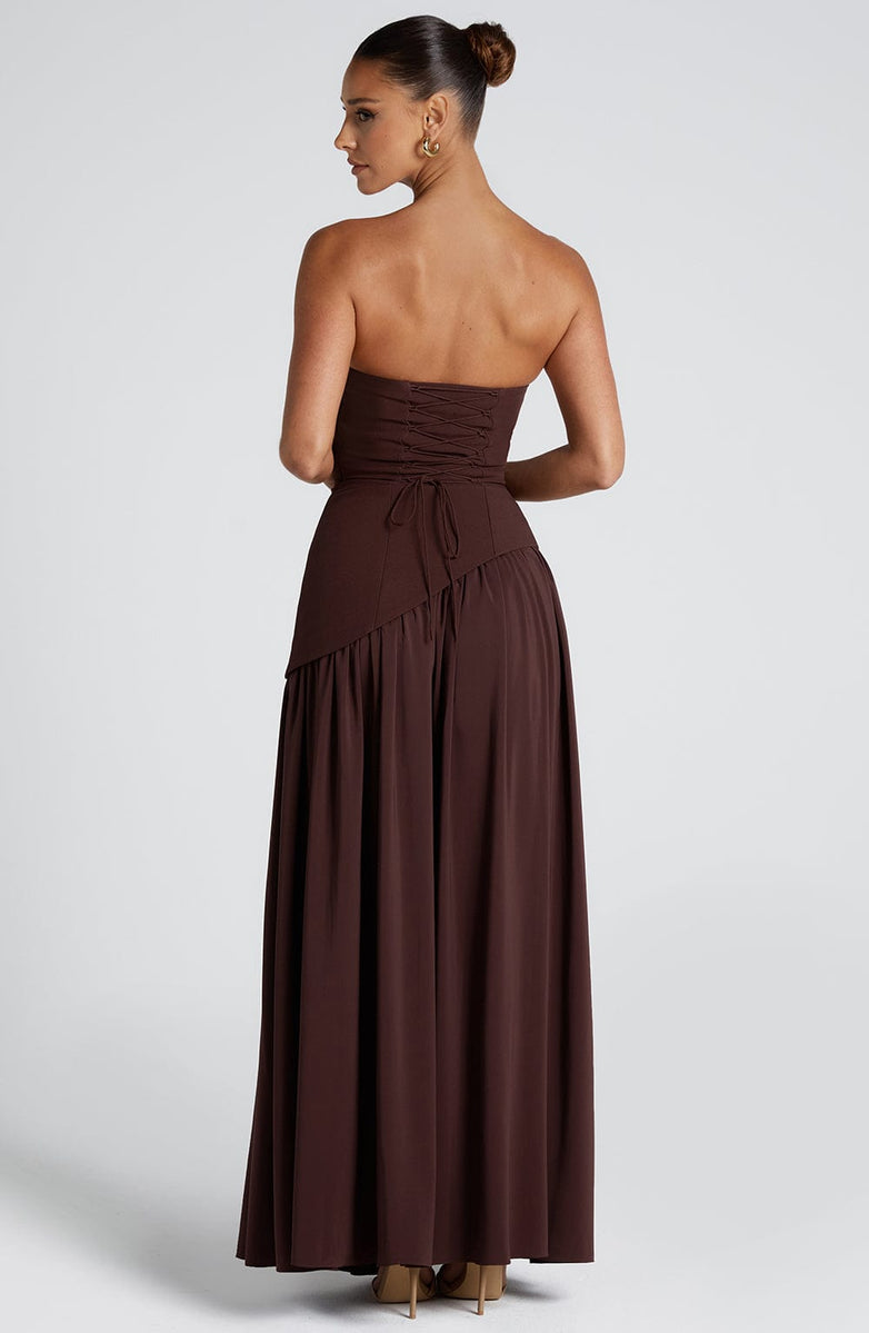 Calantha Slit Tulle Gown