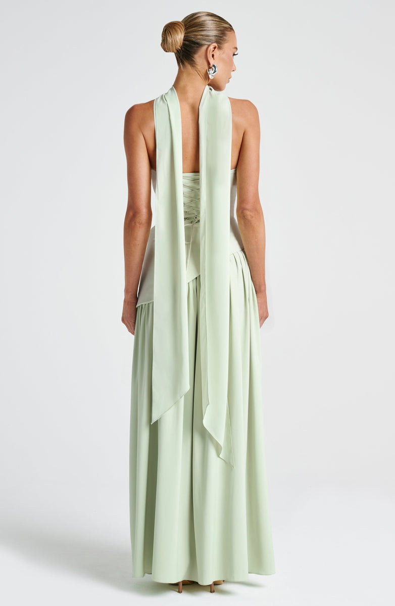 Calantha Slit Tulle Gown