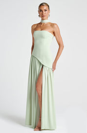 Calantha Slit Tulle Gown