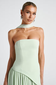 Calantha Slit Tulle Gown