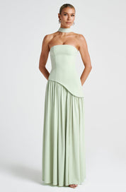 Calantha Slit Tulle Gown