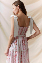 Celestine Floral Patchwork Midi Dress