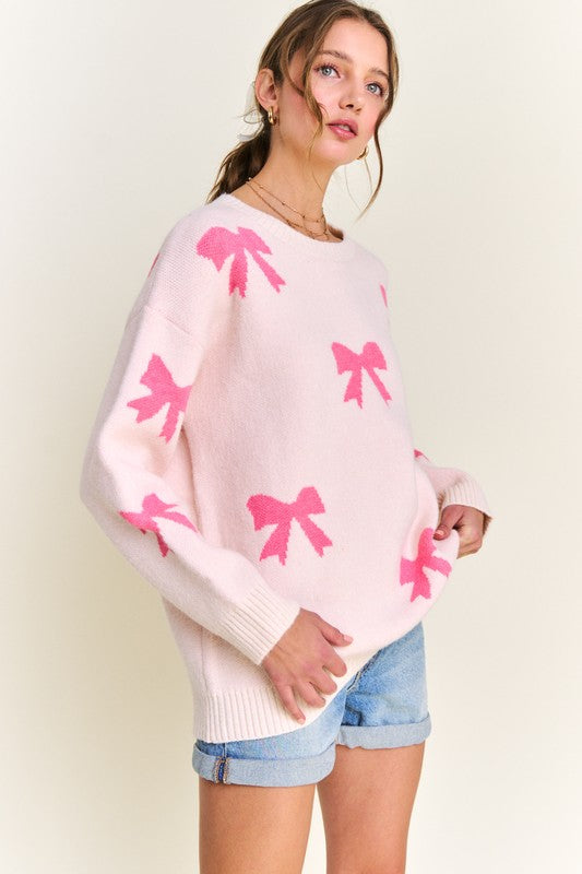 Amelie Bow-Accent Sweater