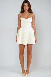 Colette Embroidered Corset Mini Dress