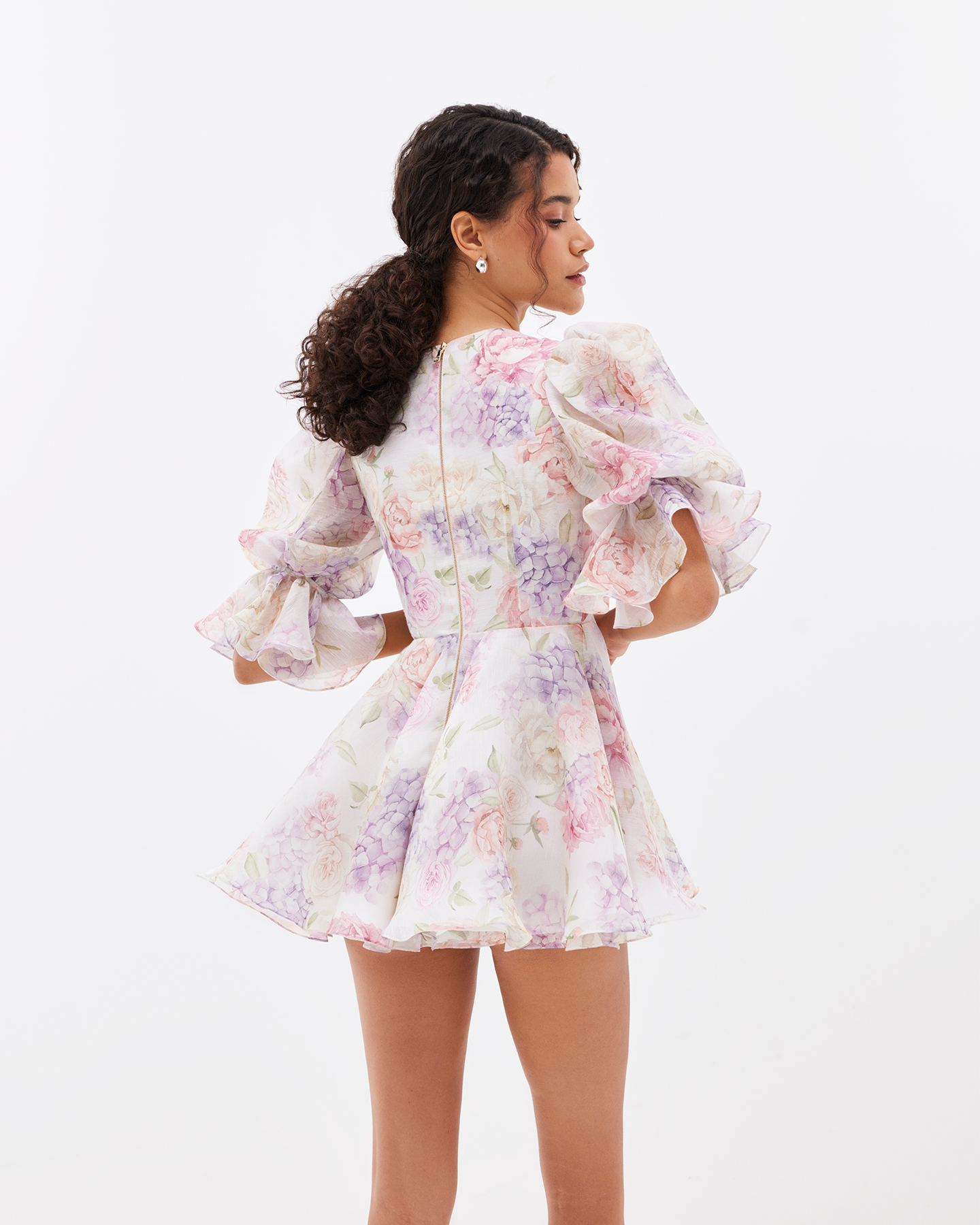 Liana Rosette Corset Mini Dress