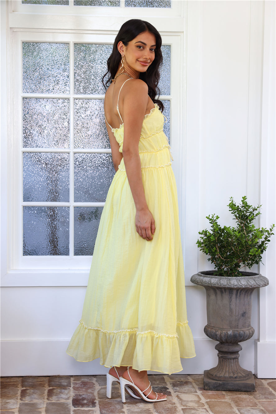 Caprice Frill Midi Cami Dress