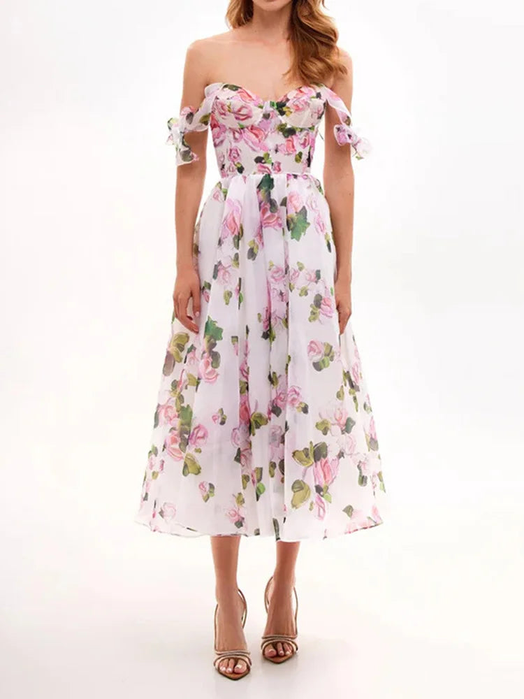 Luciana Flowy Floral Maxi Dress