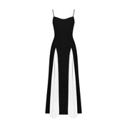 Noir Elegance Maxi Dress