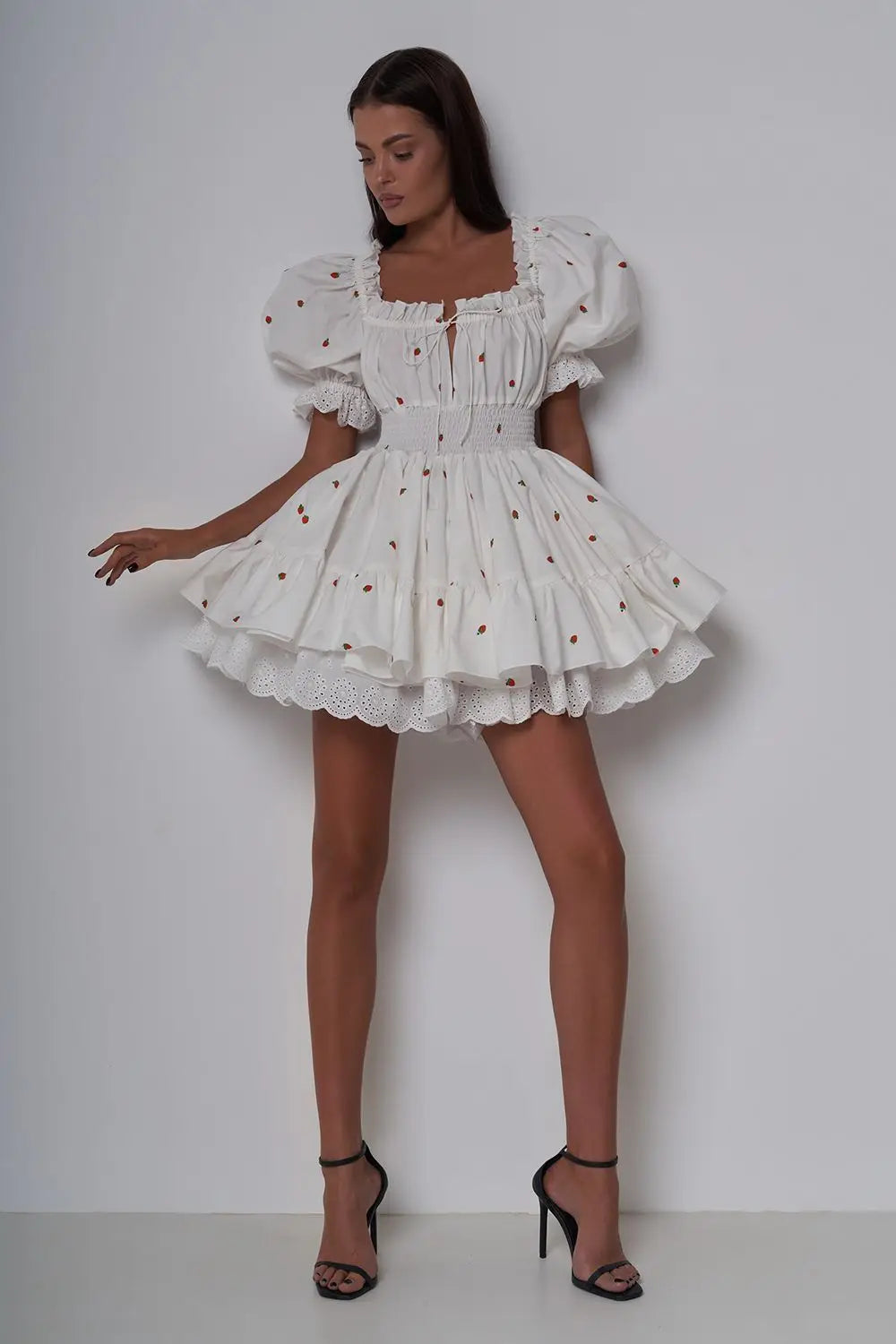 Elara Puff Sleeve Mini Dress