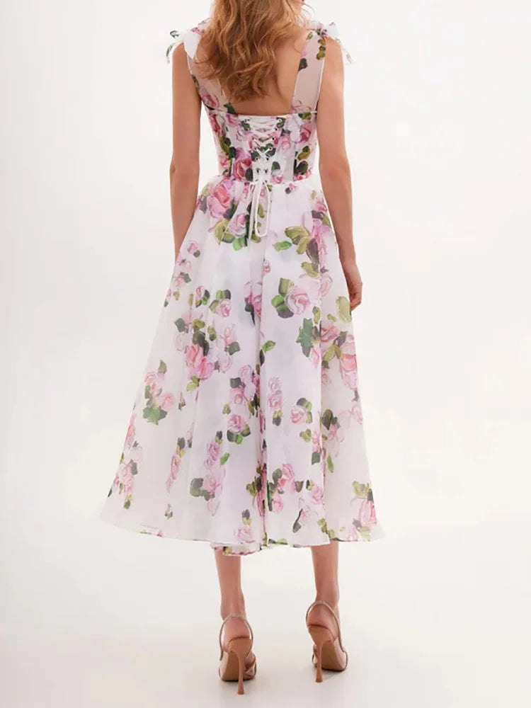 Luciana Flowy Floral Maxi Dress